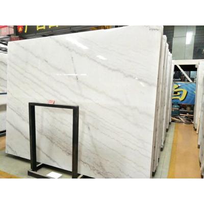 China Modern Clean Quarry Factory Manufacture China Guangxi White Stone Flooring Marble Slab Wholesale Cheap Price for sale