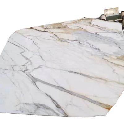 China Modern Italian Calacatta Guest Book Matched Marble Slabs for sale