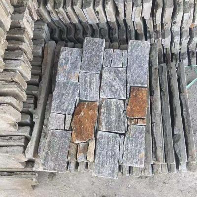 China New Design Modern Exterior Stone Cladding Slate Rusty Cultured Stone for sale