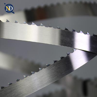 China Cutting Meat Bone And Fish Bone Sawing Machine Saw Blade 1650 High Speed ​​Steel Food Cutter Frozen Fish Band Saw Blade for sale