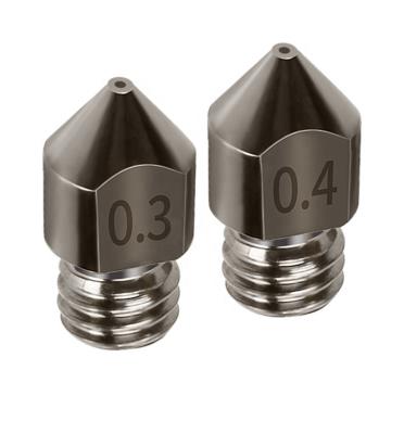 China Long Life Low Cost cemented tungsten carbide 3D printer nozzles 0.4mm/0.6mm/0.8mm 3d printer volcano nozzle Tungsten Carbide Nozzle MK8 Nozzles for sale