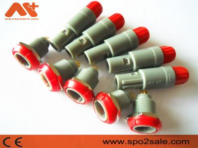 China 6 Pin Medical Connectors Plastic-ABS verdoppeln Schlüssel 60 für Spo2 ECG zu verkaufen