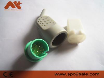 China ECG/EKG connector compatible Spacelabs ECG/EKG cable with 17pin green color for sale