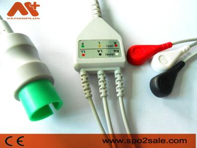 China La broche compatible de 3 ventajas de Spacelabs Directo-conecta el cable de ECG - 72713 en venta