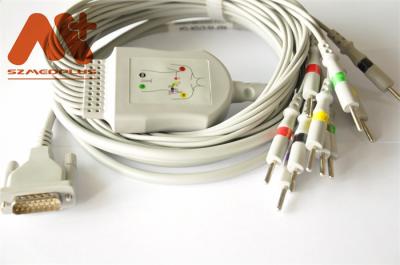 China Sicherheit TPU Kabel EKG Iecs AHA für Elektrokardiographen EDAN Se 601 zu verkaufen