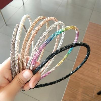 China Wholesale Korea style hair decoration YH fashion full diamonds style headbands bling headband for women for sale