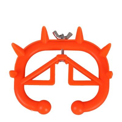 China Durable Plastic Cattle Nose Rings Orange Cattle Farm Equipment for sale