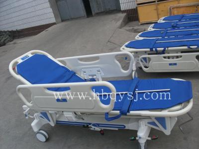 China Adjustable Hospital Bed Emergency Hospital Rescue Strecher With Iv Pole for sale