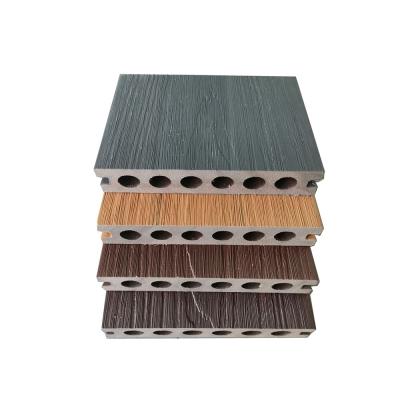 China Modern outdoor composite coextrusion decking UV-resistant covered wpc coextrusion decking wpc solid decking for sale