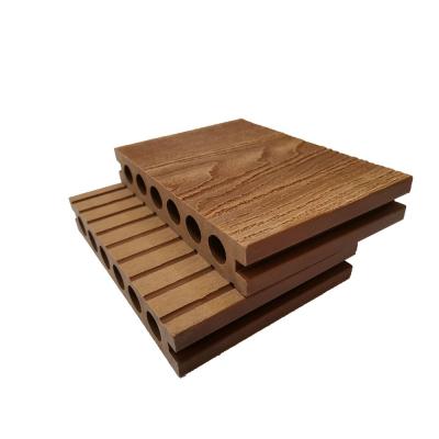 China 3D Wood Modern Exterior Solid Grain Composite Decking WPC Boards for sale