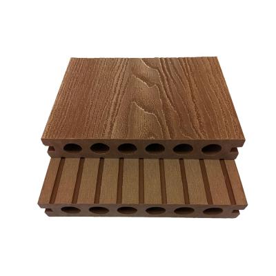 China Modern Wooden Plastic Composite Decking 140*25mm Deep Embossed 3D Surface for sale