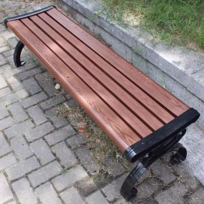 China Outdoor Patio Garden Leisure Park Bench Modern Wood Modern Furniture WPC Long Chinese Style for sale