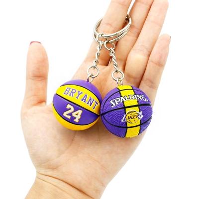 China non-toxic material & Good Wholesale Cartoon Rubber Plastic Football 3D Souvenir Sports Chain Painting Manufacturer For Gift Decoration for sale