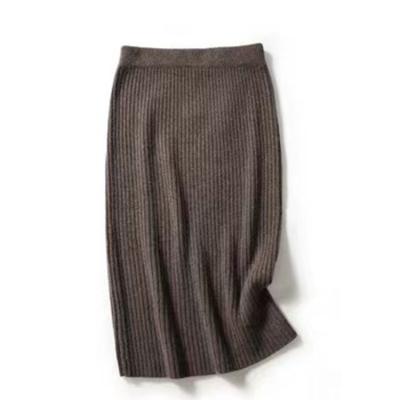 China 100% pure cashmere leisure solid color ladies skirt 100% new pure cashmere styles of various for sale