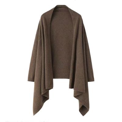 China Other Shawl Cheap Pure Color Cashmere Factory Wholesale Ladies Irregular Sweater for sale