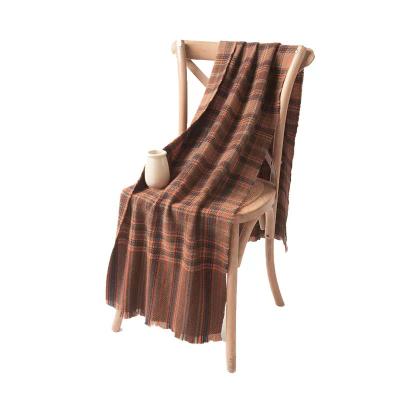 China 100% Pure Cashmere Genuine Goods At Pricecashmere Fair Plaid Women's Fashion Thick Scarf for sale