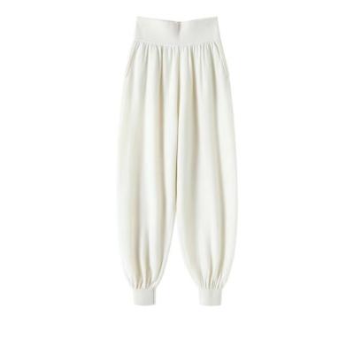 China Factory Price Lantern Pants Casual Cashmere Anti-pilling Pants Loose Women's Tracksuit Wear for sale