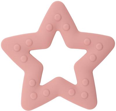 China Soft Toy baby soft toys 100% food grade silicone BPA free EN71 CPC star teething Ring toy baby Silicone Teethers toy for sale