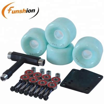 China Youth Funshion Skateboard Parts SHR PU Combo Wheels Skate Board Accessories for sale