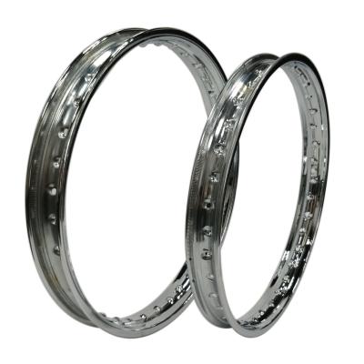 China Replace/Repair Purpose Chrome-Plated Motorcycle Steel Rim 1.85x17 for sale