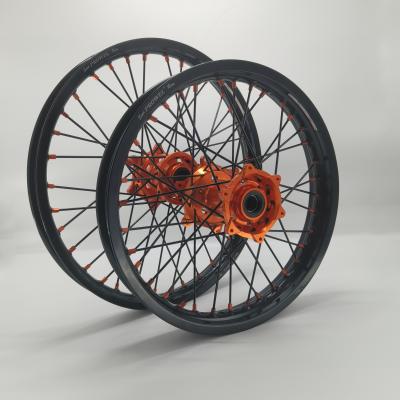 China Substituição/reparação de rodas anodizantes pretas 21/18 Enduro para KTM EXC 125-530CC 2003-2023 à venda