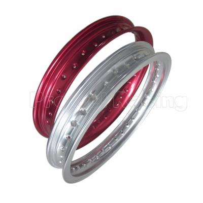 China Red Polishing Motorcycle Aluminium Alloy Wheel Rim 2.50x17 for Durable and Performance for sale