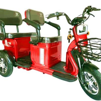 China Cheap Passenger And Cargo Retractable 3 Wheels Electric Mini Scooter Tricycle With Roof For Adults Or Mother Take Kids With Large Cargo Space for sale