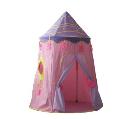 China Sports Toy Hot Selling Big House Kids Play Tent Foldable Indoor and Outdoor Oxford Cloth Tent Game Bear Pink Yurt Kids Play Tent for sale