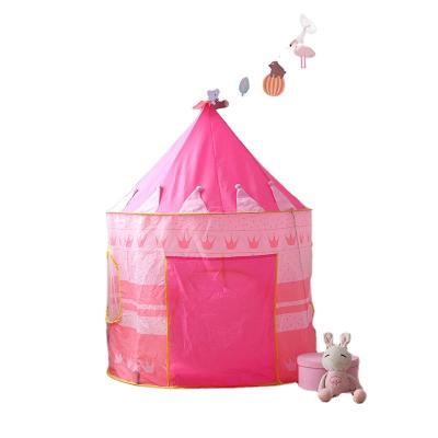 China Sports Toy Portable Children's Game Tent Indoor Playhouse And Foldable Outdoor Toy Tent Pink Stars And Moon Pattern Yurt Children's Playhouse for sale