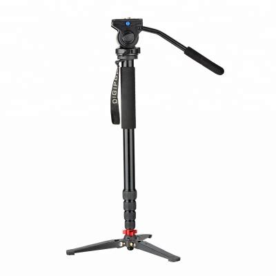 China DIGIPOD A-3205VH Pan Head Portable Flexible Aluminum Telescope Stand 80 Inch Black Monopod Tripod Combo for sale