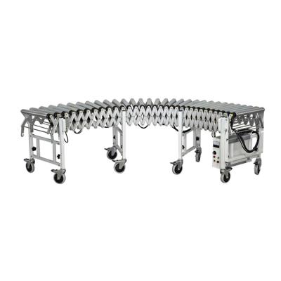 China Bropak Factory price Stainless steel Motorized Flexible Extendable Roller Conveyor for industry ERC4M/D for sale