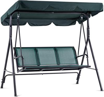 China Adjustable Canopy 3 Person Seat Patio Swing Hanging Chair Outdoor Furniture Garden Swing Chair Furniture for sale