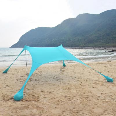 China Extended Type Beach Sun Shelter Tents Canopy Tent Lycar Outdoor Nylon Fabric Aluminum Frame Sun Shade For Fishing Camping Canopy Tent for sale