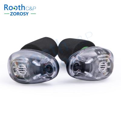 China Chargeable\Safety\Soft New Technology\Comfortable High Fidelity Digital Pulling Earplugs Dual Switch Electronic Hearing Protection Ear Plugs for sale