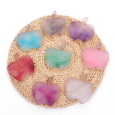 China Easy Apply Color Palette 2023 New Agate Painted Nail Dish Display Board Nail Enhancement Apple Color Palette for sale