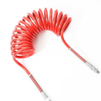 China PA12 plastic hoses pneumatic air hoses with spring jacket air hoses and brake susie coils for truck and trailers air brake coils for sale