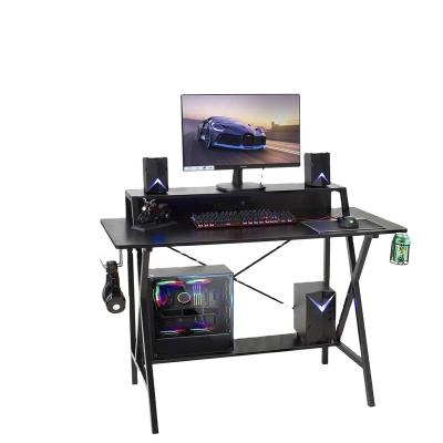 China Modern Gaming Desktop Computer Table with USB Cup Holder for sale