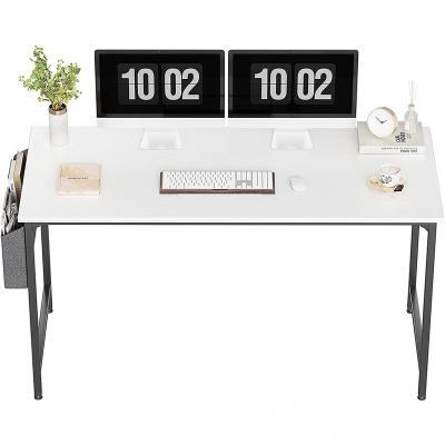 China (Size) Modern Adjustable Black Metal Frame Study Writing Table Computer Desk for sale