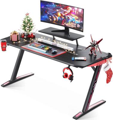 China (Other)Adjustable Gaming Desk 55 Inch Z Shaped Home Office PC Computer Gaming Desk Table Carbon Coated Controller Monitor Holder Stand for sale