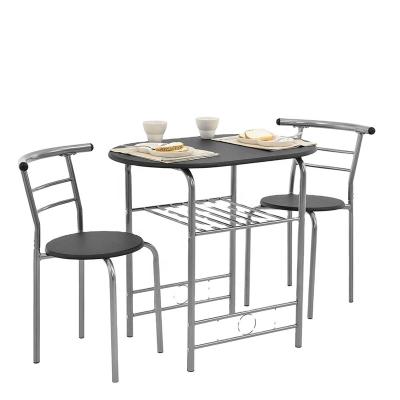 China Foldable fashionable kitchen table with two chair for sale