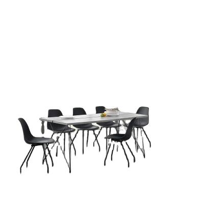 China Industrial luxury kitchen dining table set for sale