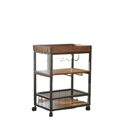 China Modern Rustic Industrial Style Kitchen Cart for sale