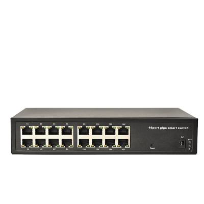 China OEM Gigabit Ethernet Network Switch Handy l2 8 Gigabit 16 24 Port Fiber SFP Smart vlan Managed Switches for sale