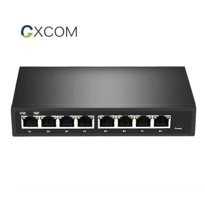 China LACP OEM ODM 8Port Gigabit 802.1q VLAN Mirror QOS LACP Smart Managed Switch with CE FCC ROHS Certificate for sale