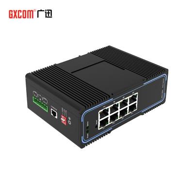 China Industrial CCTV 4kV 6kV Surge Protection Gigabit Ethernet Layer 2 Managed 8 Ports 1000Mbps PoE Switch for sale