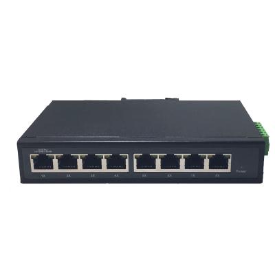 China Industrial Managed POE Network 8 Port 10/100/1000BASE-T Gigabit Ethernet Switch for sale