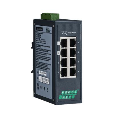 China LACP 8FE Managed Industrial Ethernet Switch Support PROFINET MRP Master for sale