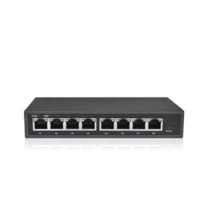 China Internet Service 8 Switch Port Port Isolation Unmanaged Rpoe Gigabit PoE In PoE Flip PoE Switch for sale