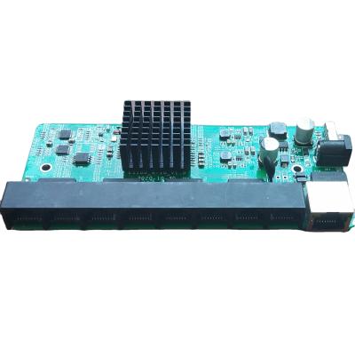 China POE Enterprise Output 9 High Left Gigabit Poe Switch PCB Reverse Board Rpoe For ISP RPoE Scenario for sale