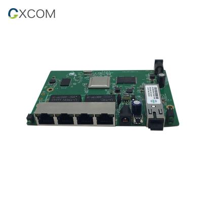 China GPON Networks FTTX FTTB 4 Port GEPON MDU Ontario 10/100/1000Mbps IEEE802.3af/at GPON ONU for CCTV IP Camera for sale